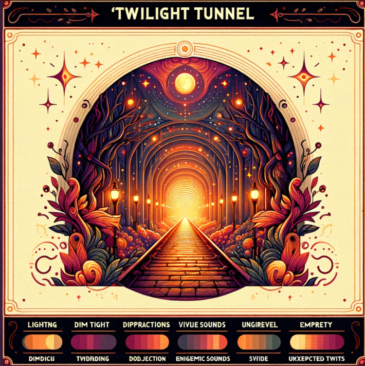 An AI-generated image of the Twilight Tunnel